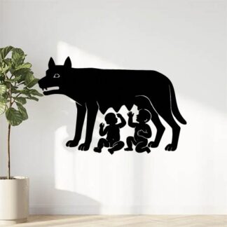 Sticker autocollant louve rome romulus remus décoration decostickerstore - S36BIX