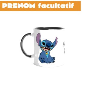 Mug en céramique blanche 325 ml (11 oz) avec intérieur coloré stitch