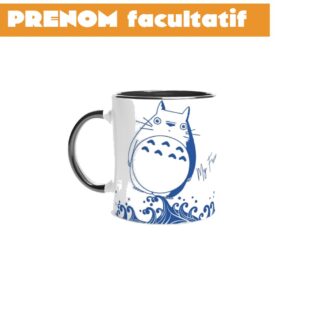 Mug en céramique blanche 325 ml (11 oz) avec intérieur coloré blue spirit