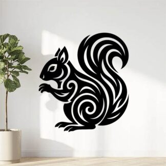 Sticker autocollant Ecureuil tribal décoration decostickerstore - SMGMR8