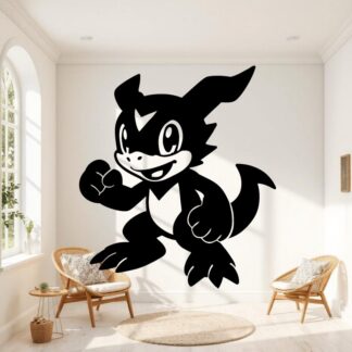 Sticker autocollant Je veux veemon le Digimon décoration decostickerstore - SR4QPR