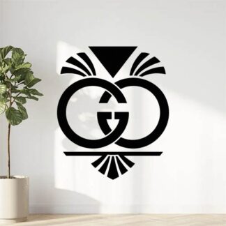 Sticker autocollant Logo Gucci revisité stylé art déco décoration decostickerstore - UCOYRD