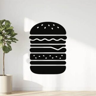 Sticker autocollant Hamburger avec de nombreuses couches décoration decostickerstore - URLYGB
