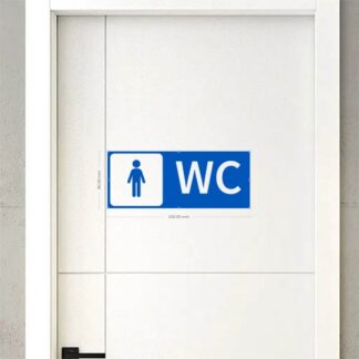 Signalétique plaque 3D wc toilettes VFIYW