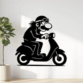 Sticker autocollant joe bar sur un scooter silence s01 décoration decostickerstore - Y2QTFL