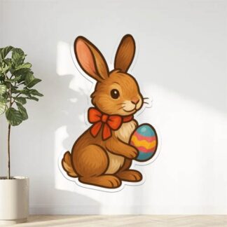 Autocollant Lièvre de Pâques décoration decostickerstore - ZDOTUT