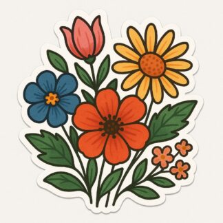 Autocollant Fleurs décoration decostickerstore - IHJEFR