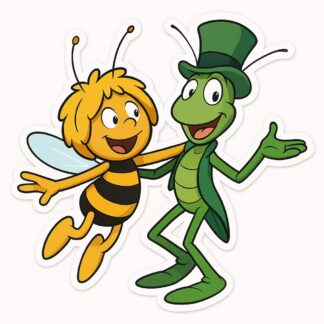 Autocollant Maya l’abeille et Flip décoration decostickerstore - JJSZLI