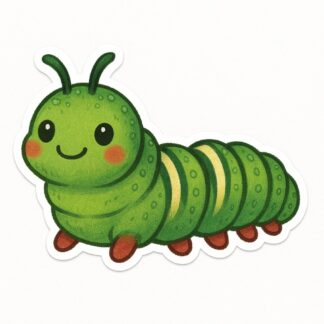 Autocollant belle chenille décoration decostickerstore - W9EUBS