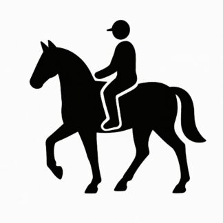 Sticker autocollant Cheval et cavalier décoration decostickerstore - LDBYXQ