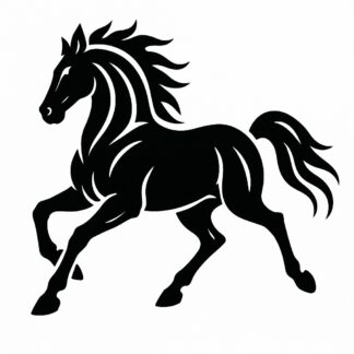 Sticker autocollant Cheval tribal au galop décoration decostickerstore - MU7DTO