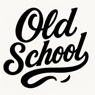 Sticker autocollant Écritures stylées texte : old school décoration decostickerstore - 1O3RLG