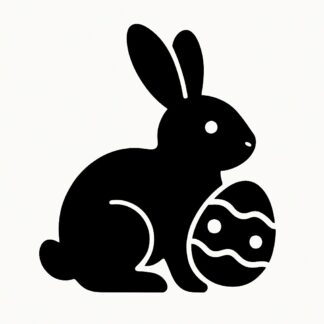 Sticker autocollant Lapin de Pâques décoration decostickerstore - SQNGK0