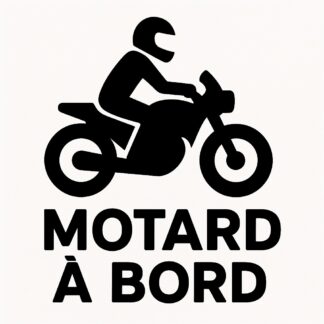Sticker autocollant Motard à bord décoration decostickerstore - 2BHUFP
