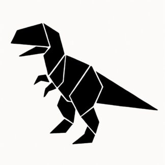 Sticker autocollant Origami tyrannosaure décoration decostickerstore - MNEK2N
