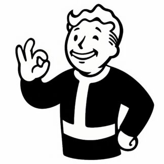 Sticker autocollant Personnage fallout qui dit dacodac décoration decostickerstore - MCK9R8