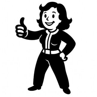 Sticker autocollant Personnage féminin fallout décoration decostickerstore - 5RCHAB