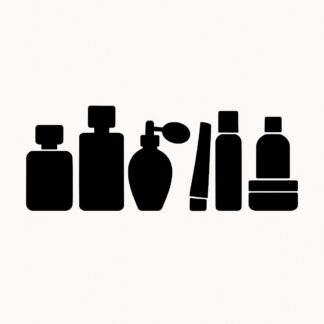 Sticker autocollant Plusieurs parfums et cosmétiques sur une même ligne décoration decostickerstore - L14FZO