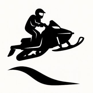Sticker autocollant Saut de motoneige décoration decostickerstore - SQCSEC