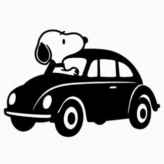 Sticker autocollant Snoopy scarabée voiture décoration decostickerstore - KW8BLL