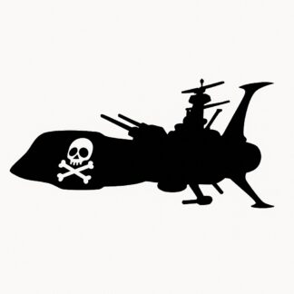 Sticker autocollant Vaisseau Albator décoration decostickerstore - BEATGM