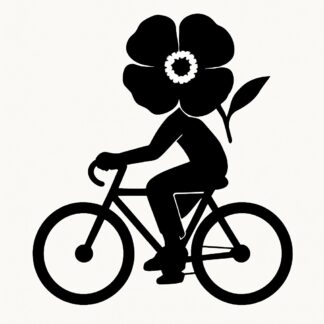 Sticker autocollant Vélo Poppy décoration decostickerstore - JCZP17