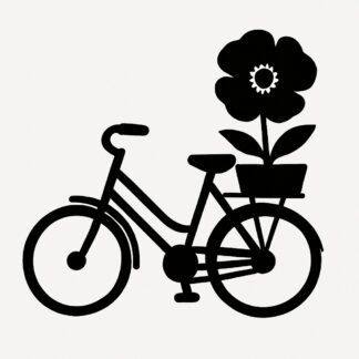 Sticker autocollant Vélo Poppy décoration decostickerstore - QN63KC
