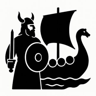 Sticker autocollant Viking et drakar décoration decostickerstore - 4ZP0NL