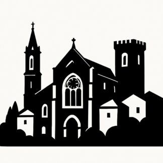 Sticker autocollant abbaye de frigolet décoration decostickerstore - KS14EL