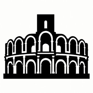 Sticker autocollant arènes d'Arles décoration decostickerstore - 1T0NQB