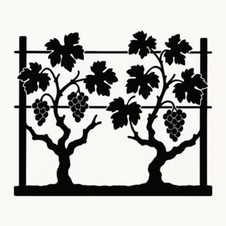 Sticker autocollant ceps de vignes palissées décoration decostickerstore - 9GVBON