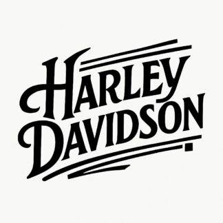 Sticker autocollant écriture de la signature Harley Davidson style art déco décoration decostickerstore - 3T2OF9