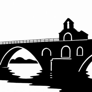 Sticker autocollant pont d'Avignon décoration decostickerstore - CS3WV7