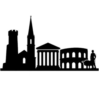 Sticker autocollant skyline nîmes décoration decostickerstore - DN57L9