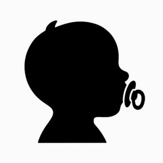 Sticker autocollant sucette dans la bouche décoration decostickerstore - YGSVO7