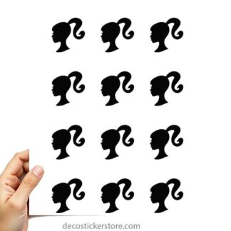 Planche 12 stickers Barbie 1T5OH