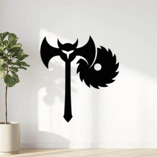 Sticker autocollant Astéro hache goldorak décoration decostickerstore - 2XTSSS