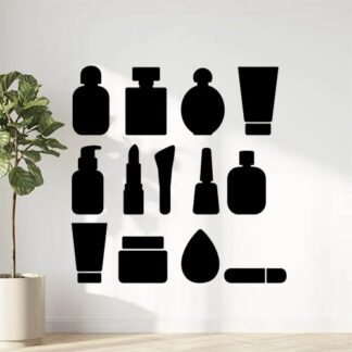 Sticker autocollant 12 parfums et produits cosmétiques et mourir à l'horizontal décoration decostickerstore - 4CDZT9
