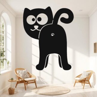 Sticker autocollant chat japonais