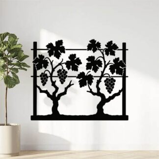 Sticker autocollant ceps de vignes palissées décoration decostickerstore - 9GVBON