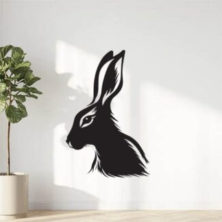 Sticker Autocollant lievre lapin chasse animaux  ANI1893