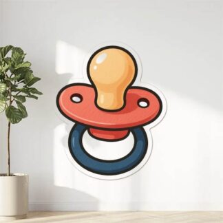 Autocollant Sucette dans la bouche décoration decostickerstore - FCNSBO