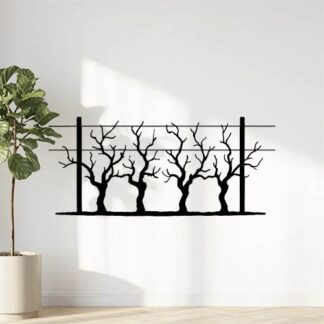 Sticker autocollant rang de CEPS DE VIGNE palisses EN HIVER décoration decostickerstore - GCXGHW