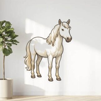 Autocollant Cheval blanc décoration decostickerstore - GR1GZK