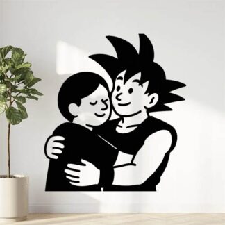 Sticker autocollant J'aime Son Goku. décoration decostickerstore - GWGPHU