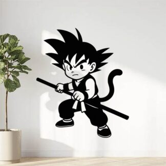 Sticker autocollant Goku petit queue de singe et bâton décoration decostickerstore - JPMJ5P