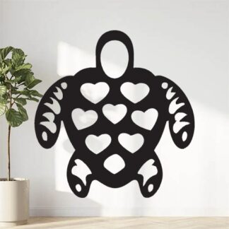 Sticker Autocollant tortue coeur love animaux  MH24