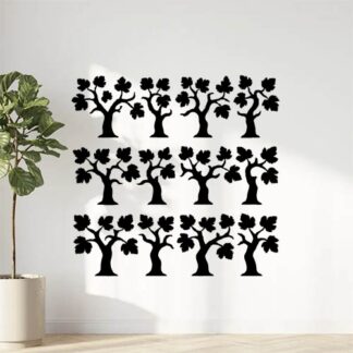 Sticker autocollant 2 rangées de 6 ceps de vigne EN PARALLÈLE décoration decostickerstore - MTIYWF