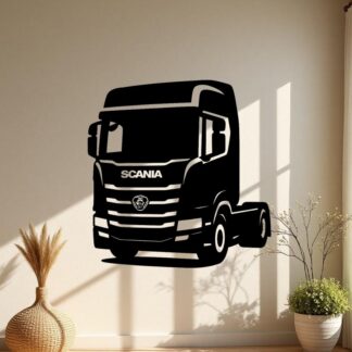 Sticker autocollant Logo camion Scania minimaliste décoration decostickerstore - O0Q51O