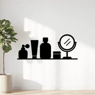 Sticker autocollant Plusieurs parfums et cosmétiques et miroir sur une même ligne décoration decostickerstore - OBG97I
